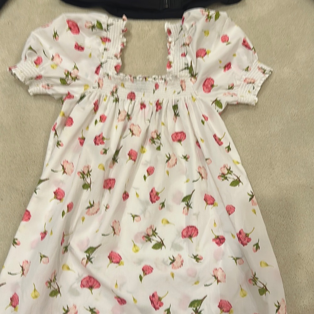 J Crew floral poplin dress